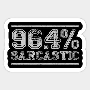 96.4% Sarcastic Sticker